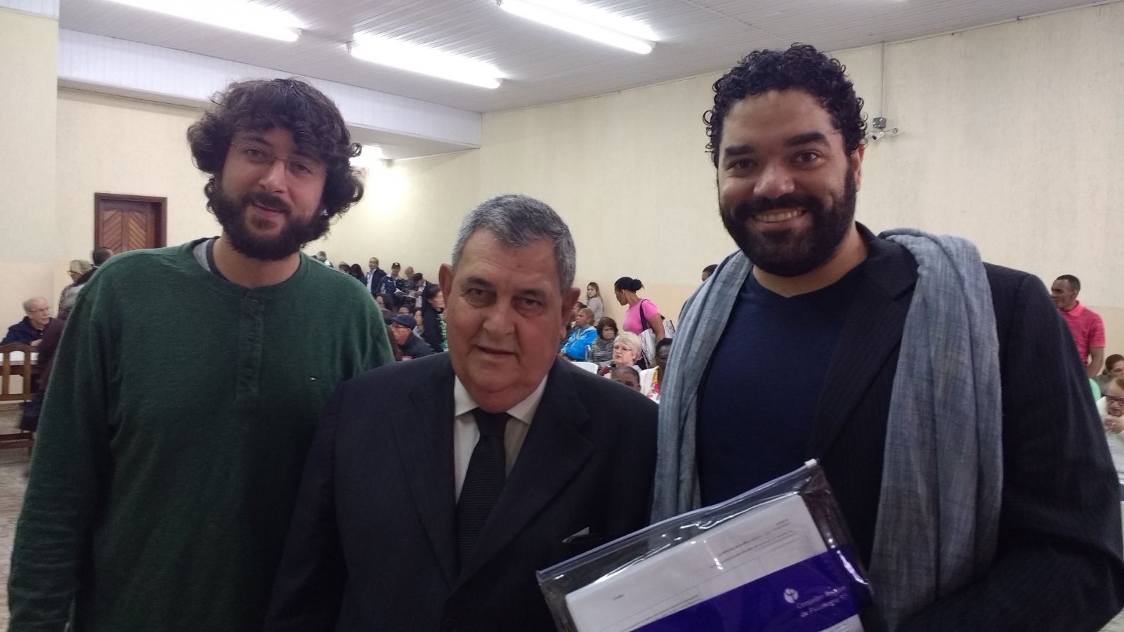 Na foto, Guilherme Luz Fenerich, Arnaldo Faria de S� e D�rio Henrique Te�filo Schezzi 